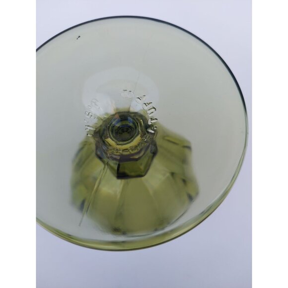 Set Of 2 Libbey Duratuff Gibraltar Olive Iced Tea Goblets - Picture 3 of 3